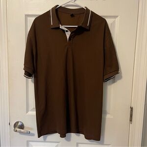 Men's Brown Polo Shirt